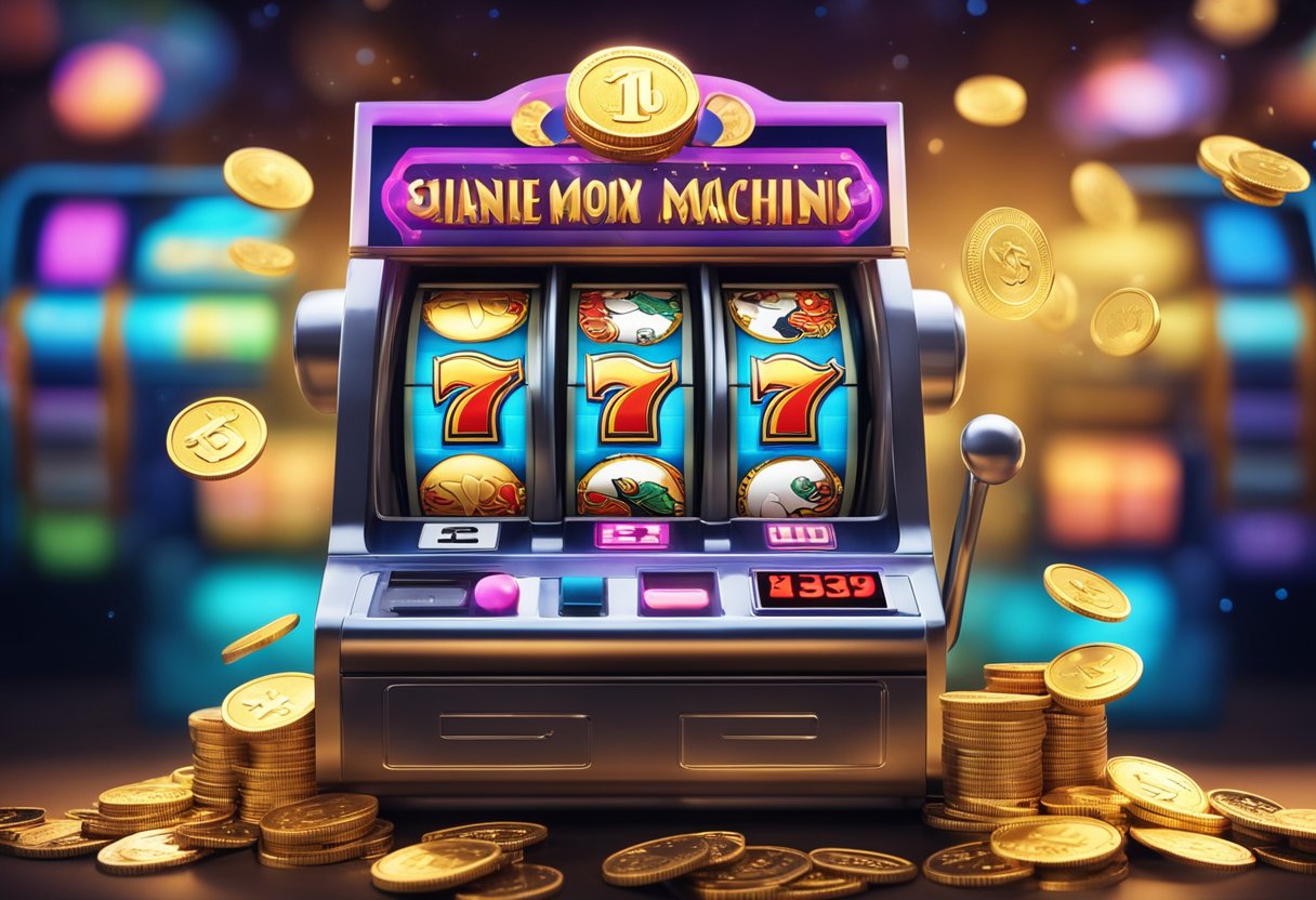 Slot online terbaru dengan simbol warna-warni dan angka berbaris untuk peluang menang besar.